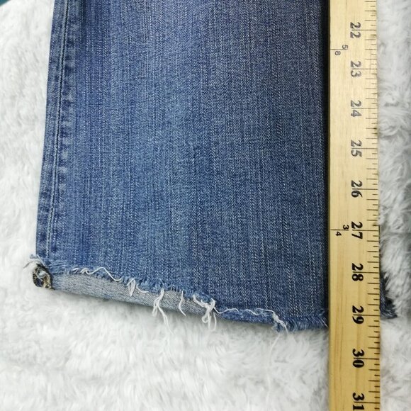 BKE Womens Jeans Star Stretch Flare Blue Denim Stone Wash Low Rise 32‎ - Picture 5 of 15